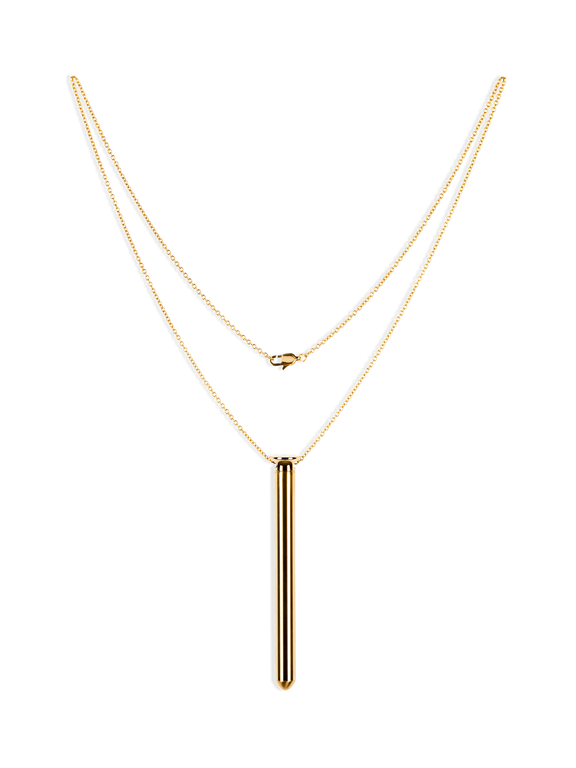 Crave Vesper 2 Vibrator Necklace 24k Gold Plated - Image 3