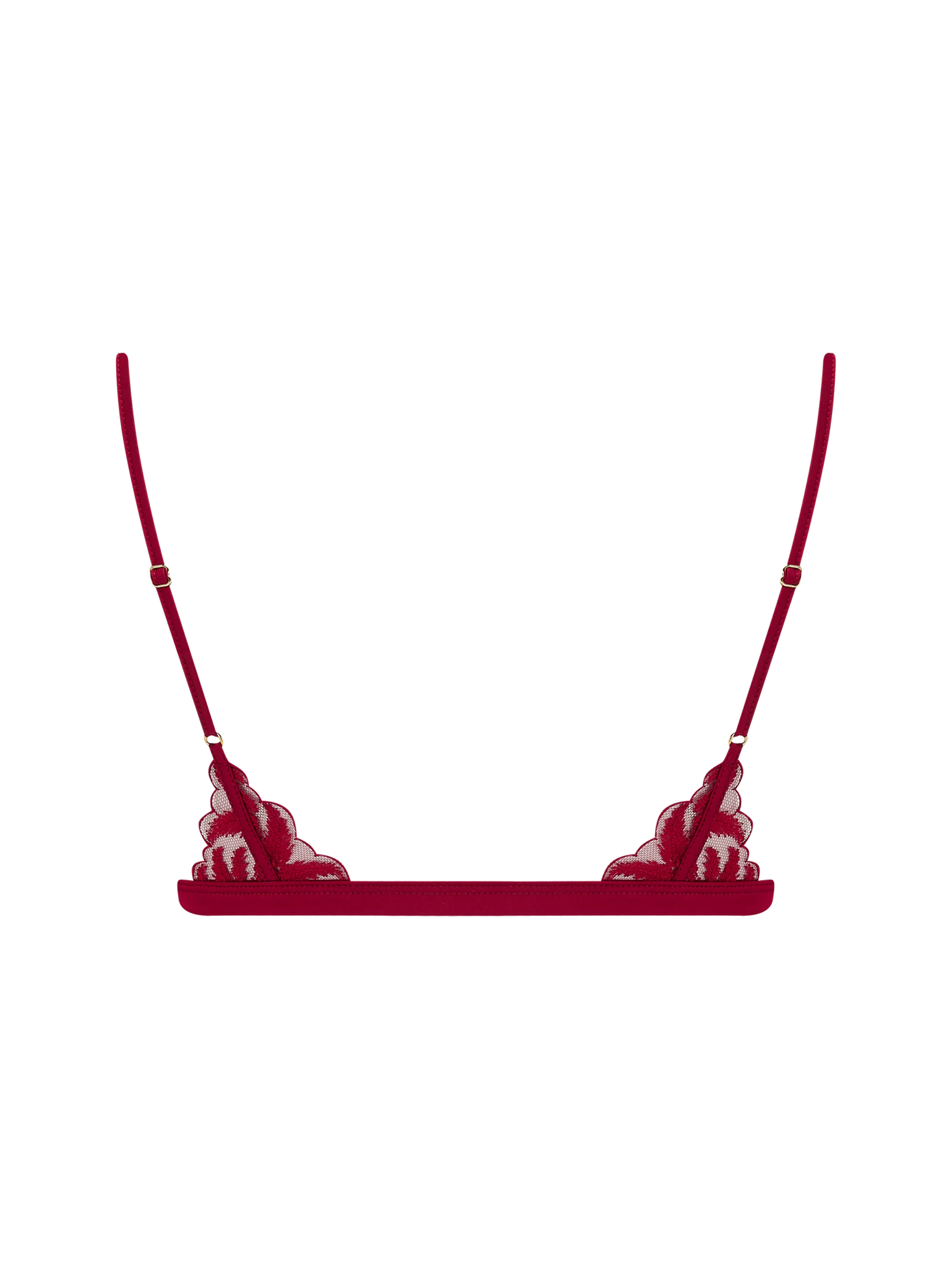 Coco de Mer Ravenna Triangle Bra in Ruby - Image 5